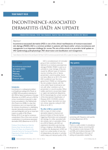 Incontinence-associated dermatitis (IAD): an update