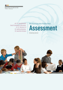 Ministry of Education Position Paper: Assessment [Schooling