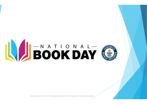 National Book Day © 2016 All other logos and trademarks are the