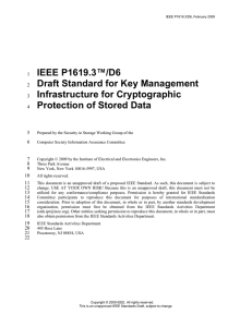 IEEE Standards - draft standard template