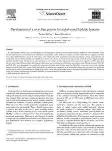 Development of a recycling process for nickel