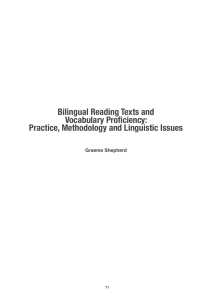 Bilingual Reading Texts and Vocabulary Proficiency: Practice