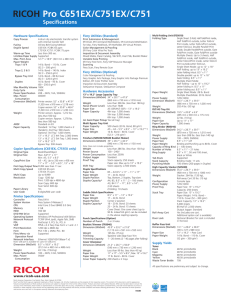 RICOH Pro C651EX/C751EX/C751