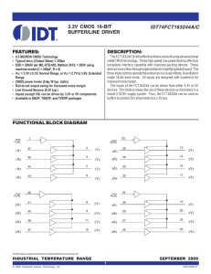 IDT74FCT163244A/C 3.3V CMOS 16