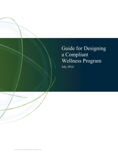 Guide for Designing a Compliant Wellness Program