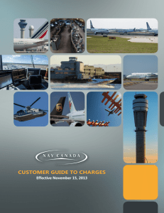 Customer Guide to Charges - Effective November 15, 2013