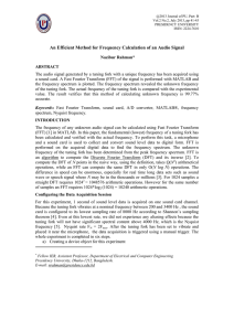 An Efficient Method for Frequency Calculation of an Audio Signal