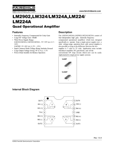LM2902,LM324/LM324A,LM224/LM224A Quad Operational Amplifier