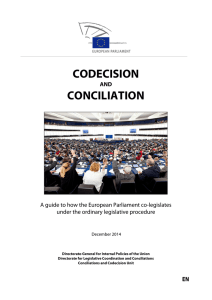 codecision conciliation - European Parliament