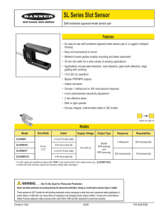 SL30 Series Slot Sensors