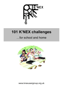 101 K`NEX challenges