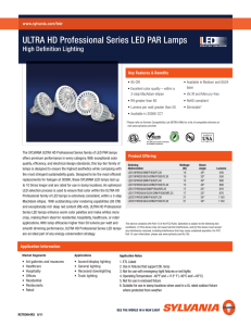ULTRA HD Professional Series LED PAR Lamps