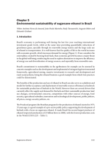Chapter 5 Environmental sustainability of sugarcane ethanol in Brazil