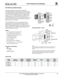 STC-DRS Series Surge Protective Devices Catalog Pages