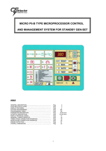 micro p5-b type microprocessor control and management system for