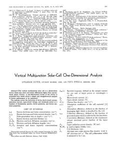 Vertical Multijunction Solar-Cell One