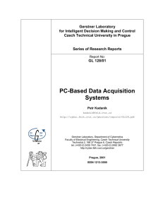 PC-Based Data Acquisition Systems