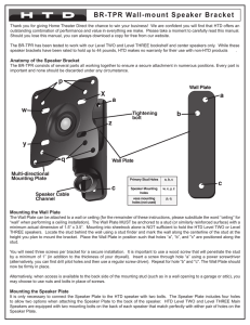 BR-TPR Wall-mount Speaker Bracket