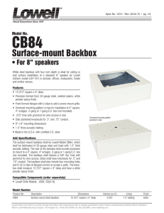 Surface-mount Backbox