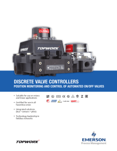 TopWorx Discrete Valve Controllers Product Brochure