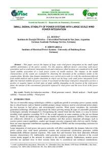 SMALL SIGNAL STABILITY OF POWER SYSTEMS WITH LARGE