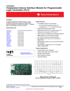 Temperature Sensor Interface Module for