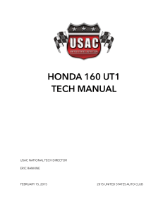 Honda 160 Tech Manual