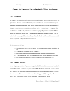 Chapter 20: Permanent Magnet Brushed DC Motor