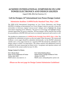 ACM/IEEE INTERNATIONAL SYMPOSIUM ON LOW POWER