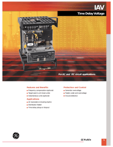 Time Delay Voltage - GE Grid Solutions