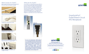 SmartlockPro® Outlet Branch Circuit AFCI Receptacle