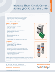 Increase Short Circuit Current Rating (SCCR) with the USFM