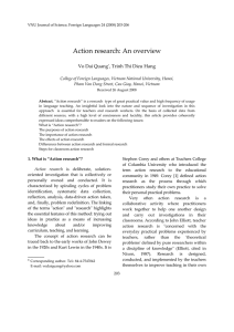 Action research: An overview