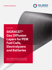 White Paper - SIGRACET ® GDL for Fuel Cells
