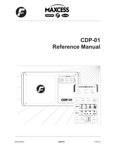 CDP-01 User Manual