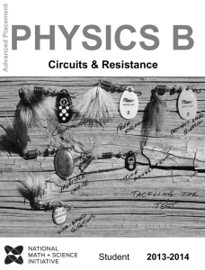 Student SSS Circuits.Resistance B