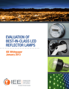 Evaluation of Best-in-Class LED Reflector Lamps