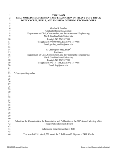 real-world measurement and evaluation of heavy duty truck 2 duty