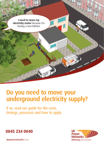 Do you need to move your underground electricity supply?
