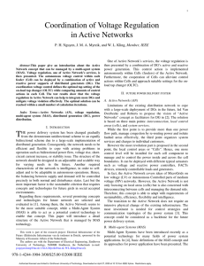 Coordination of Voltage Regulation in Active Networks