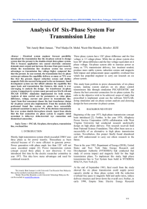Analysis OfааSixPhase System For Transmission Line