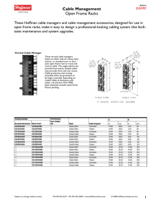 Cable Management Open Frame Racks