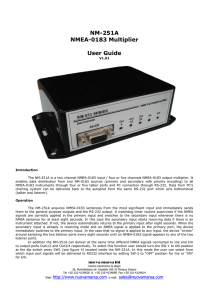 NM-251A NMEA-0183 Multiplier User Guide
