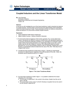 Coupled Inductors and the Linear Transformer Model