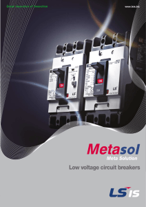 Low voltage circuit breakers