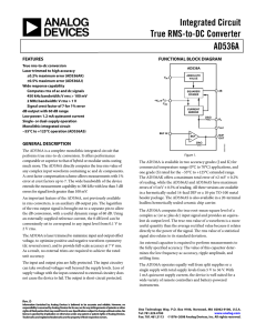 AD536A Integrated Circuit True RMS-to