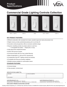 Commercial Grade Lighting Controls Collection