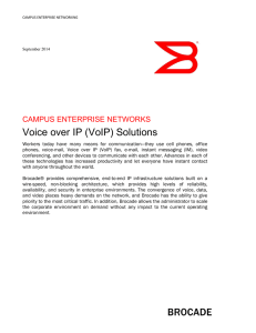 Voice over IP (VoIP) Solutions