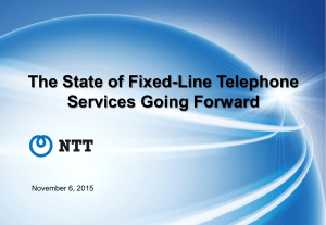 The State of Fixed-Line Telephone Services Going Forward