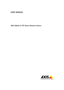 AXIS Q6045-E User Manual